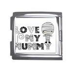 Love My Mummy Halloween Mega Link Italian Charm (18mm)