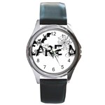 Scare Me Halloween Round Metal Watch