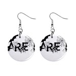 Scare Me Halloween 1  Button Earrings