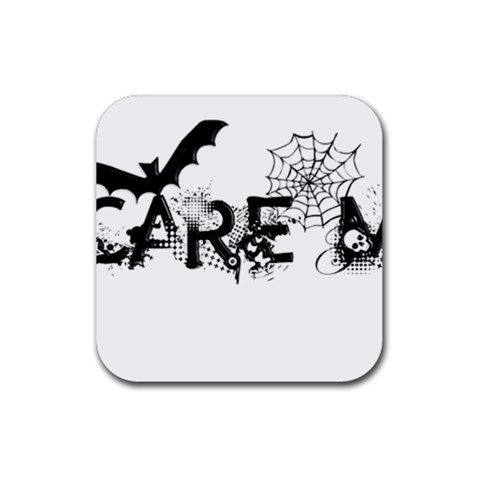 Scare Me Halloween Rubber Coaster (Square) from ArtsNow.com Front