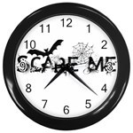 Scare Me Halloween Wall Clock (Black)