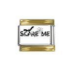 Scare Me Halloween Gold Trim Italian Charm (9mm)