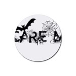 Scare Me Halloween Rubber Round Coaster (4 pack)