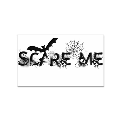 Scare Me Halloween Sticker (Rectangular) from ArtsNow.com Front