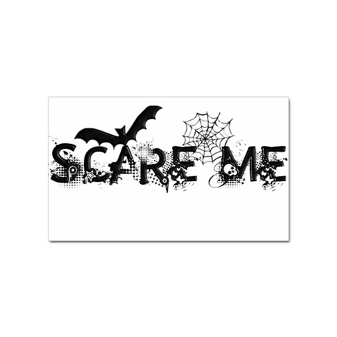 Scare Me Halloween Sticker Rectangular (100 pack) from ArtsNow.com Front