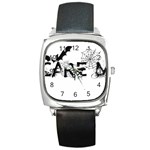 Scare Me Halloween Square Metal Watch