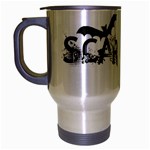 Scare Me Halloween Travel Mug (Silver Gray)