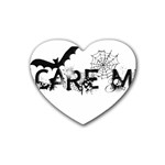 Scare Me Halloween Rubber Coaster (Heart)