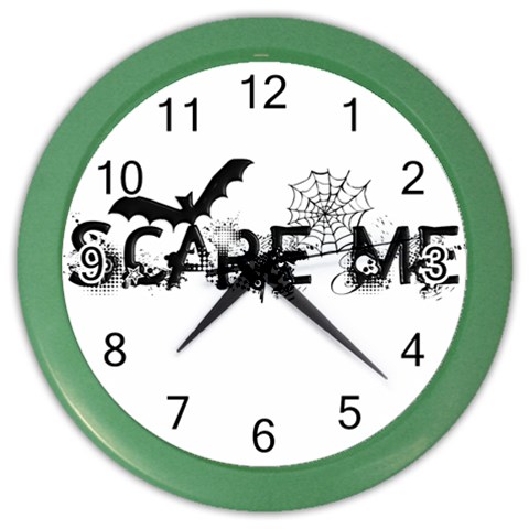 Scare Me Halloween Color Wall Clock from ArtsNow.com Front