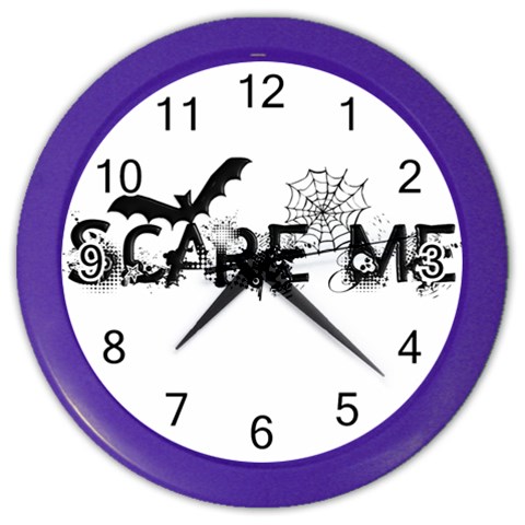 Scare Me Halloween Color Wall Clock from ArtsNow.com Front