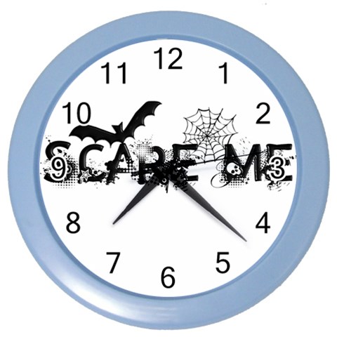 Scare Me Halloween Color Wall Clock from ArtsNow.com Front