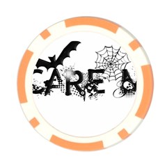 Scare Me Halloween Poker Chip Card Guard from ArtsNow.com Front