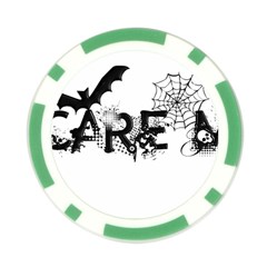 Scare Me Halloween Poker Chip Card Guard from ArtsNow.com Back