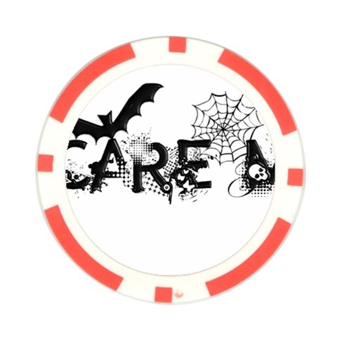 Scare Me Halloween Poker Chip Card Guard (10 pack) from ArtsNow.com Front