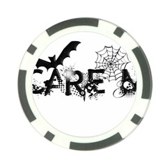 Scare Me Halloween Poker Chip Card Guard (10 pack) from ArtsNow.com Front