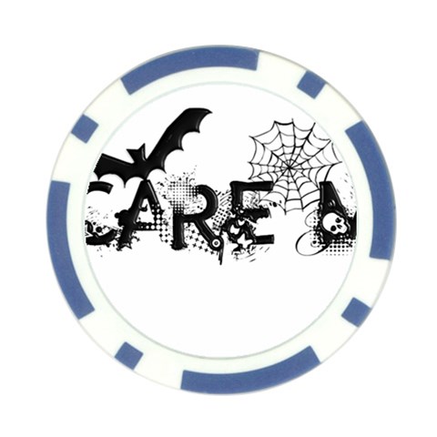 Scare Me Halloween Poker Chip Card Guard (10 pack) from ArtsNow.com Back