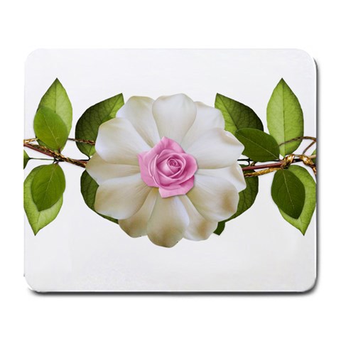 Love Flower Large Mousepad from ArtsNow.com Front