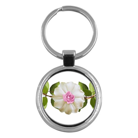 Love Flower Key Chain (Round) from ArtsNow.com Front