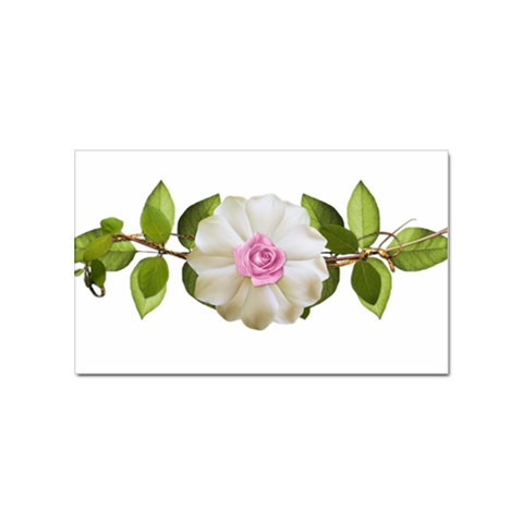 Love Flower Sticker (Rectangular) from ArtsNow.com Front