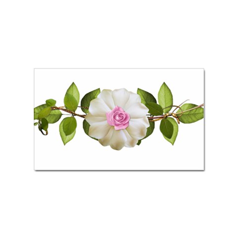 Love Flower Sticker Rectangular (100 pack) from ArtsNow.com Front