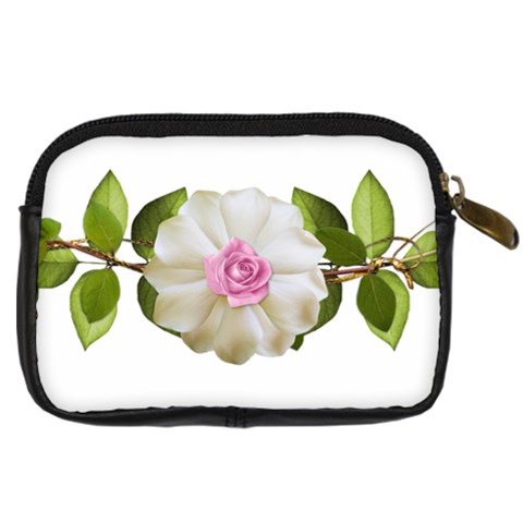 Love Flower Digital Camera Leather Case from ArtsNow.com Back