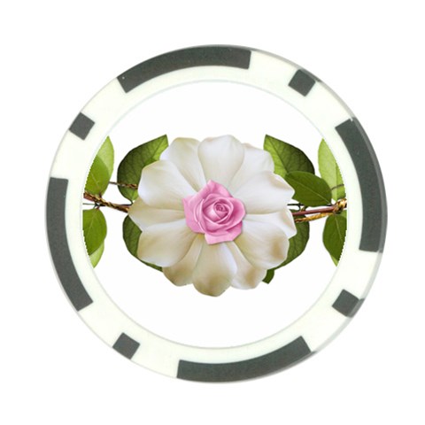 Love Flower Poker Chip Card Guard (10 pack) from ArtsNow.com Back