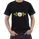 Love Flower Black T-Shirt