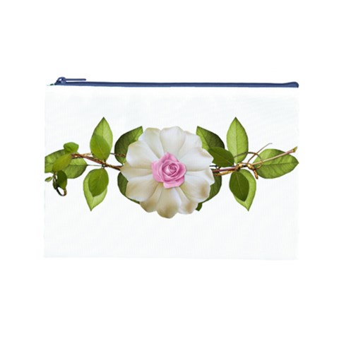 Love Flower Cosmetic Bag (Large) from ArtsNow.com Front