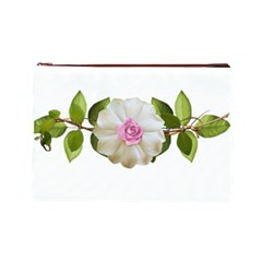 Love Flower Cosmetic Bag (Large) from ArtsNow.com Front