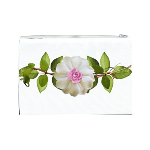 Love Flower Cosmetic Bag (Large) from ArtsNow.com Back