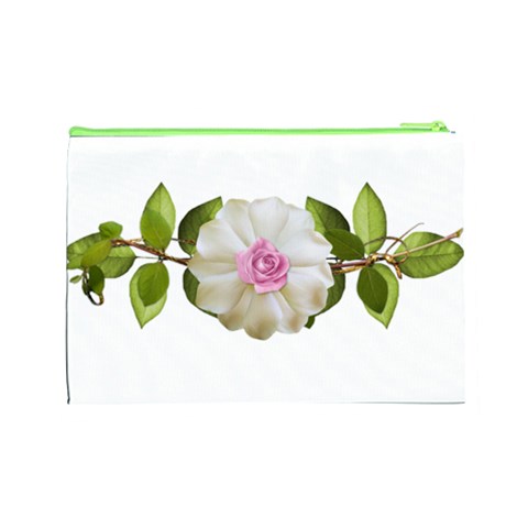 Love Flower Cosmetic Bag (Large) from ArtsNow.com Back