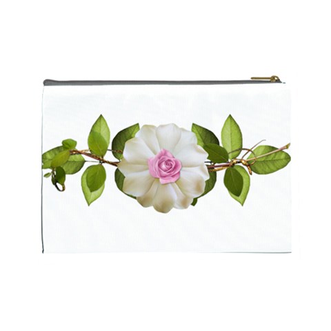 Love Flower Cosmetic Bag (Large) from ArtsNow.com Back