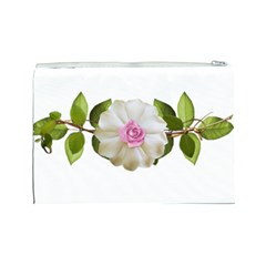 Love Flower Cosmetic Bag (Large) from ArtsNow.com Back