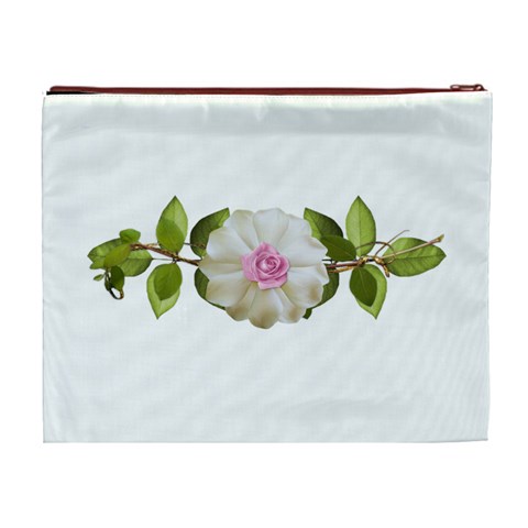 Love Flower Cosmetic Bag (XL) from ArtsNow.com Back