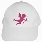 Pink Love Cupid White Cap