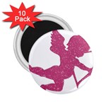 Pink Love Cupid 2.25  Magnet (10 pack)