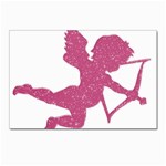 Pink Love Cupid Postcard 4  x 6 