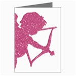 Pink Love Cupid Greeting Card