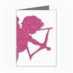 Pink Love Cupid Mini Greeting Card