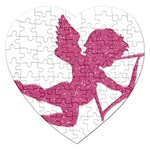 Pink Love Cupid Jigsaw Puzzle (Heart)