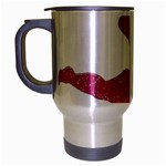 Pink Love Cupid Travel Mug (Silver Gray)