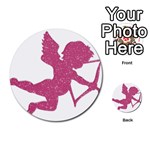 Pink Love Cupid Multi-purpose Cards (Round)