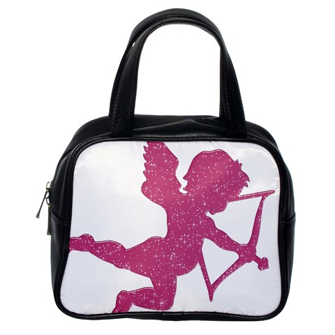 Pink Love Cupid Classic Handbag (Two Sides) from ArtsNow.com Back