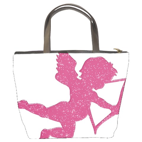 Pink Love Cupid Bucket Bag from ArtsNow.com Back