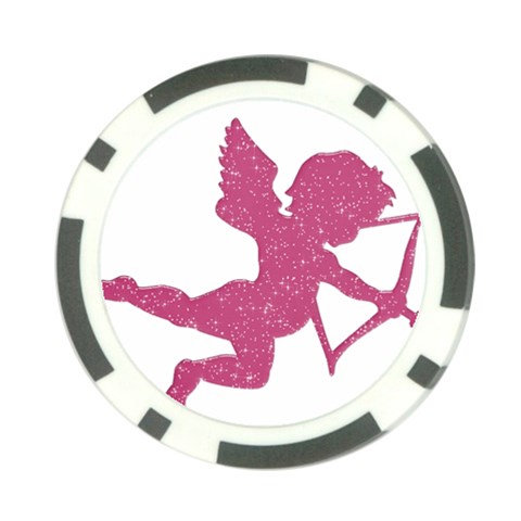 Pink Love Cupid Poker Chip Card Guard (10 pack) from ArtsNow.com Back