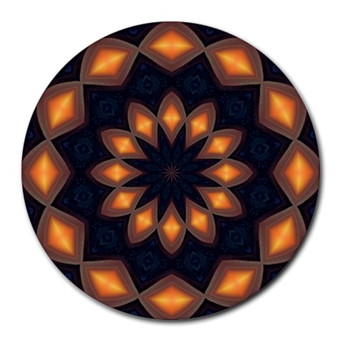 Warm Glow at Night Round Mousepad from ArtsNow.com Front