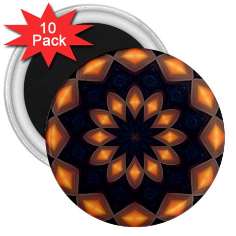 Warm Glow at Night 3  Magnet (10 pack) from ArtsNow.com Front