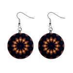 Warm Glow at Night 1  Button Earrings