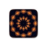 Warm Glow at Night Rubber Coaster (Square)