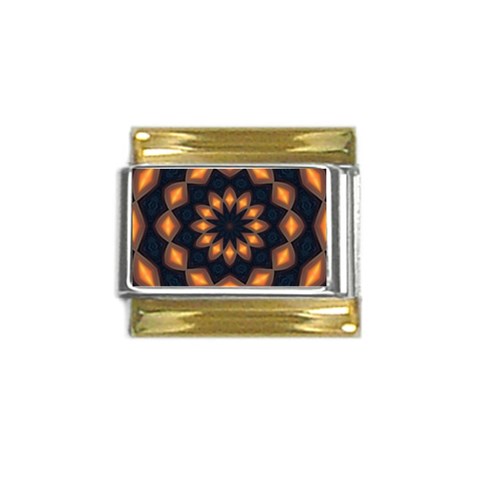 Warm Glow at Night Gold Trim Italian Charm (9mm) from ArtsNow.com Front